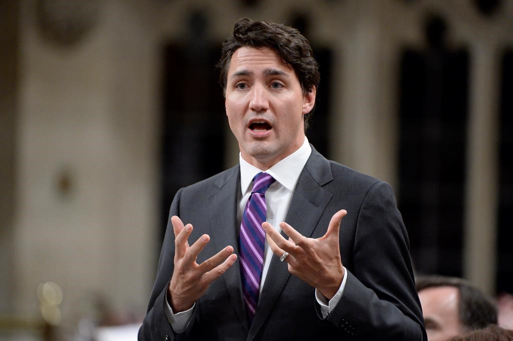 Prime Minister Justin Trudeau answers a question during Question Period in the House of Commons in Ottawa, Tuesday, Jan. 31, 2017. Photo by Adrian Wyld/CP.