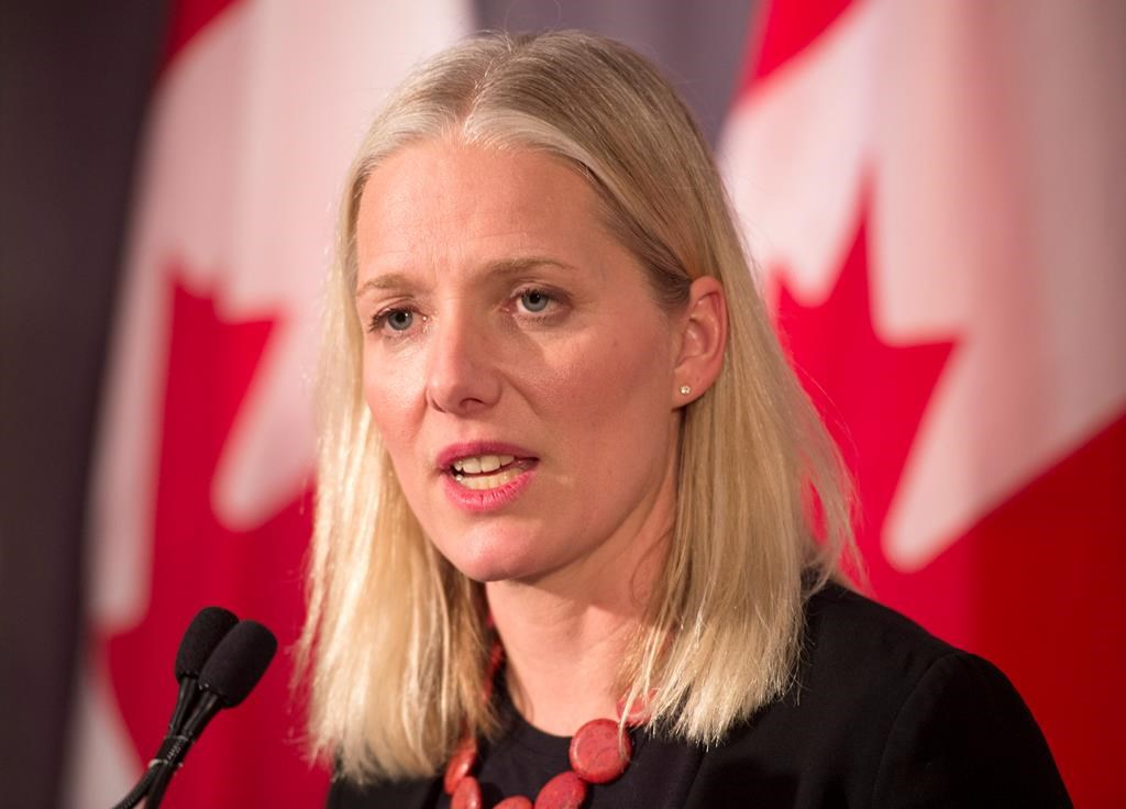 Minister of Environment and Climate Change, Catherine McKenna,