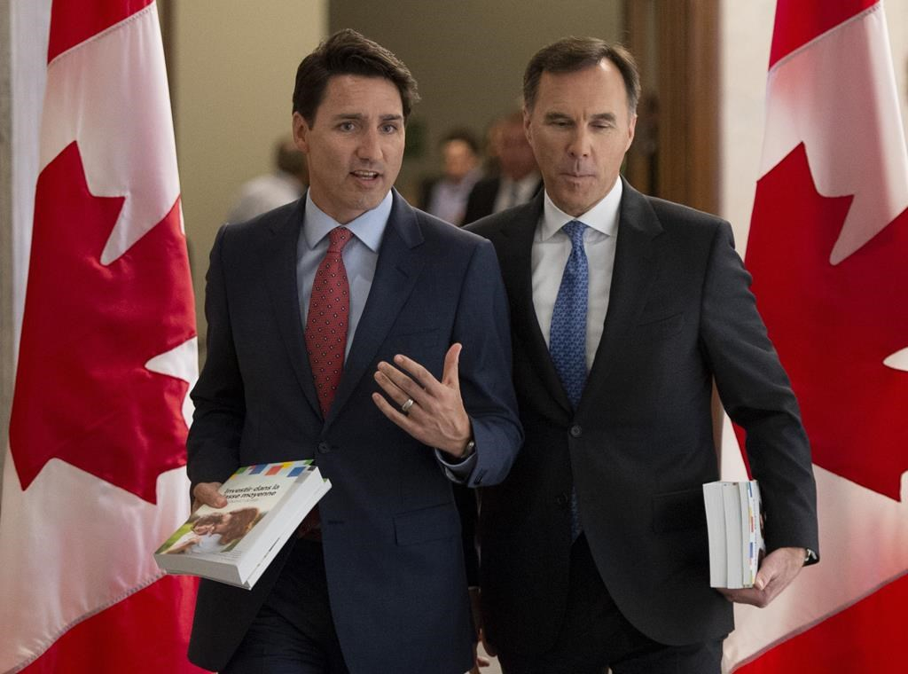 Prime Minister Justin Trudeau, Finance Minister Bill Morneau,