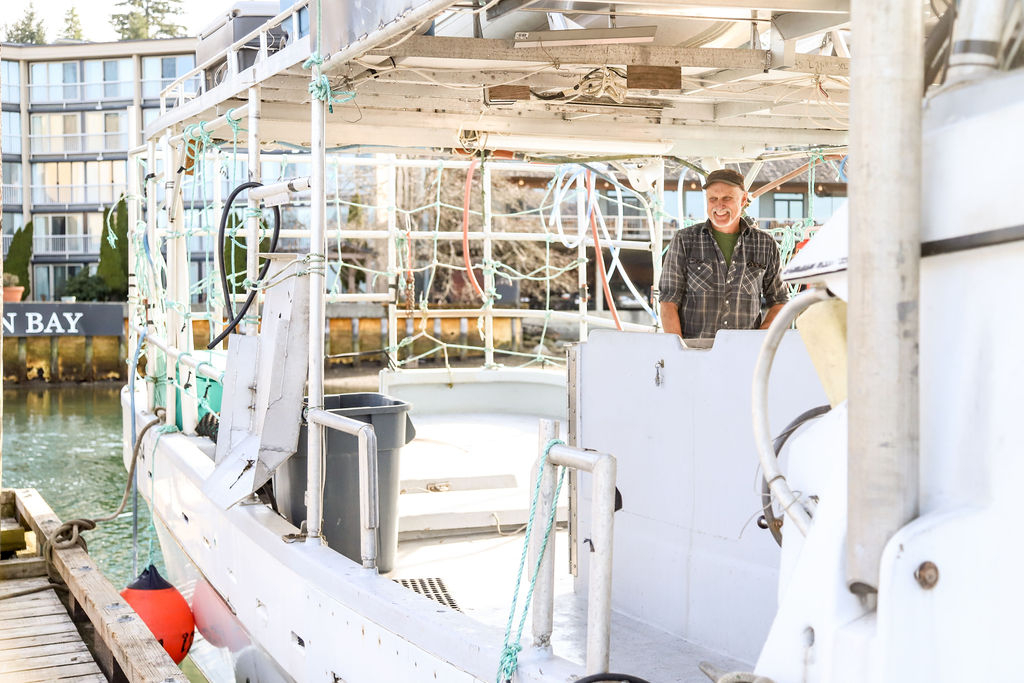 Guy Johnston on his his vessel, the Michelle Rose