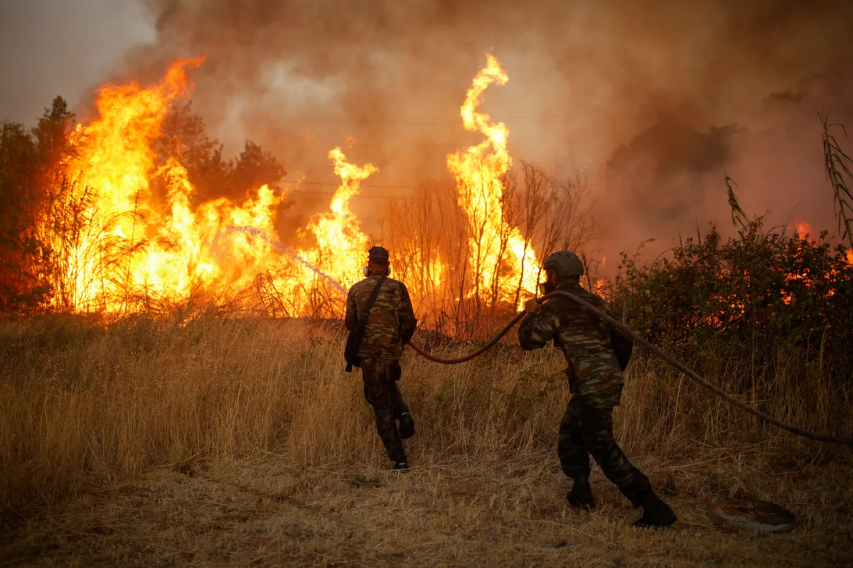 forest fire, Ano Patima, Greece,