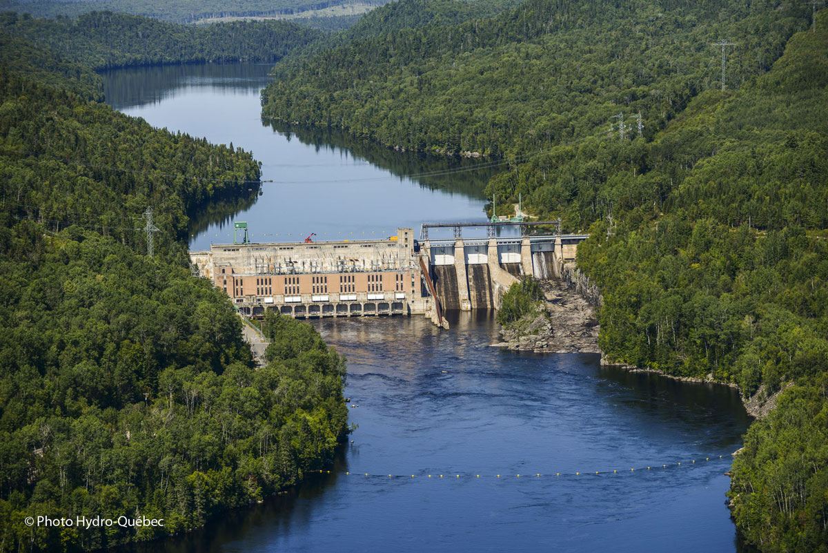 Hydro-Quebec's Rapide-Blanc generating Station in Mauricie, P.Q | Photo: Hydro-Quebec