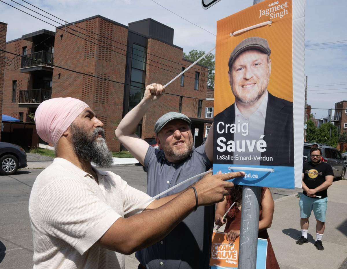 Jagmeet Singh, Craig Sauve,