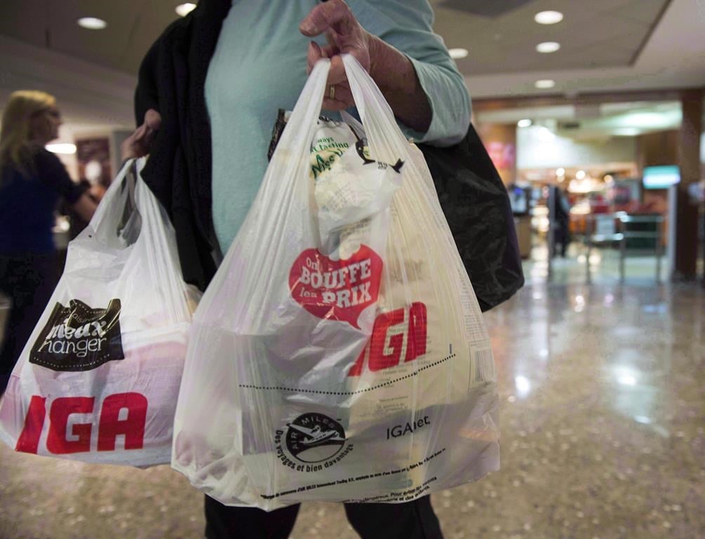 Plastic bag for online grocery shopping