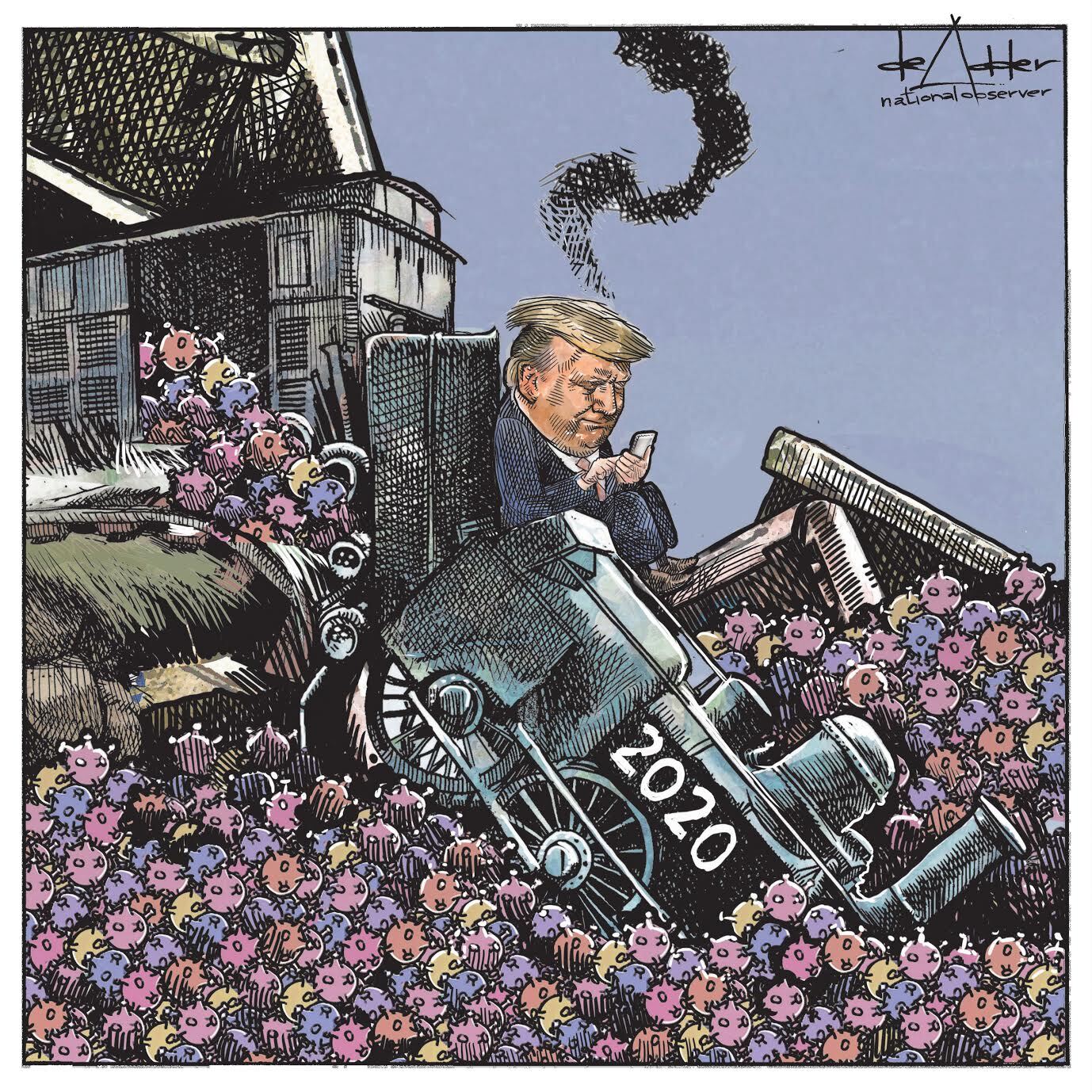 We Asked Political Cartoonist Michael De Adder To Sum Up 2020 Canadas National Observer News 