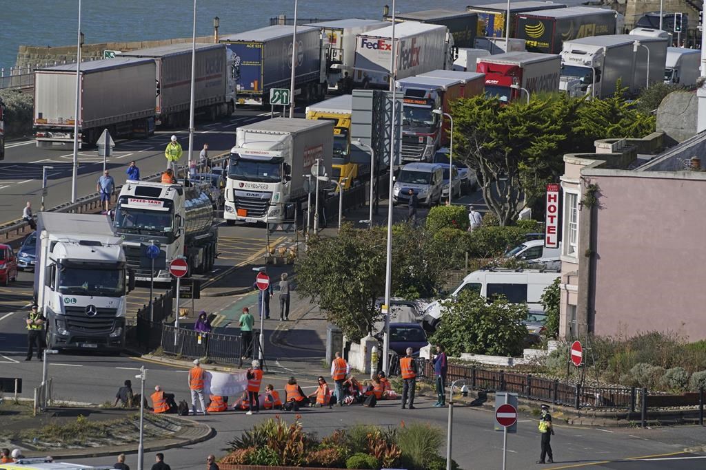 Dover ferry port blocked by U.K. climate activists Canada s