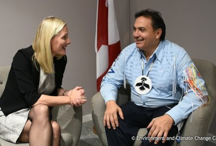 Catherine McKenna, Perry Bellegarde, Environment and Climate Change Canada