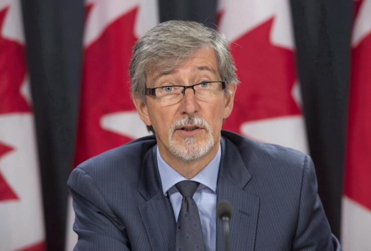 Privacy commissioner Daniel Therrien is seen during a press conference in Ottawa, Tuesday, September 27, 2016. 