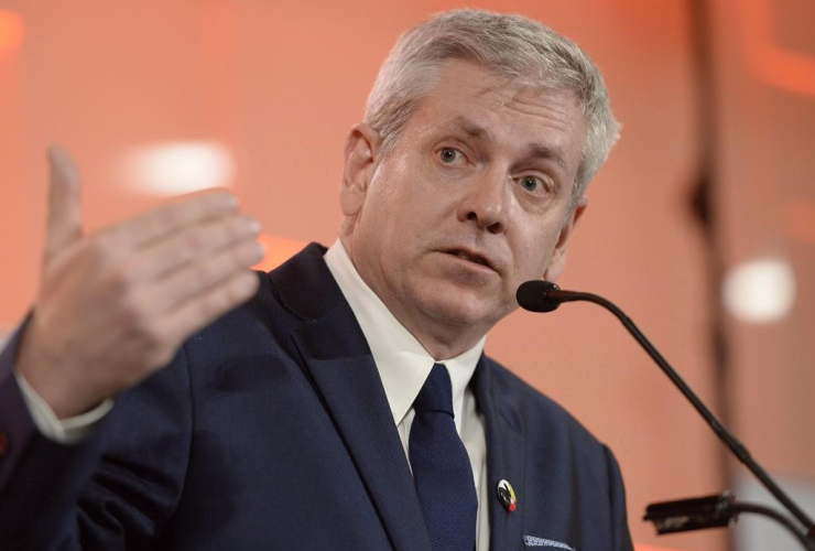 Charlie Angus takes part in the first debate of the federal NDP leadership race in Ottawa on Sunday, March 12, 2017. File photo by The Canadian Press/Justin Tang