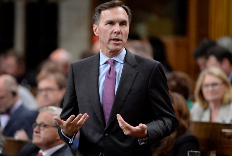 Finance Minister Bill Morneau, House of Commons, Parliament Hill