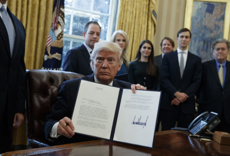 Donald Trump, Keystone XL pipeline, TransCanada, executive order, White House