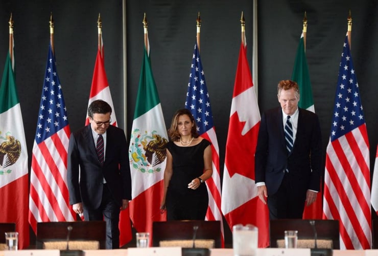 Chrystia Freeland, Ildefonso Guajardo Villarreal, Robert E. Lighthizer, NAFTA negotiations, Global Affairs Canada,