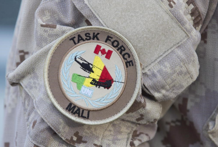 UN Mali patch, Canadian forces, uniform, Trenton,
