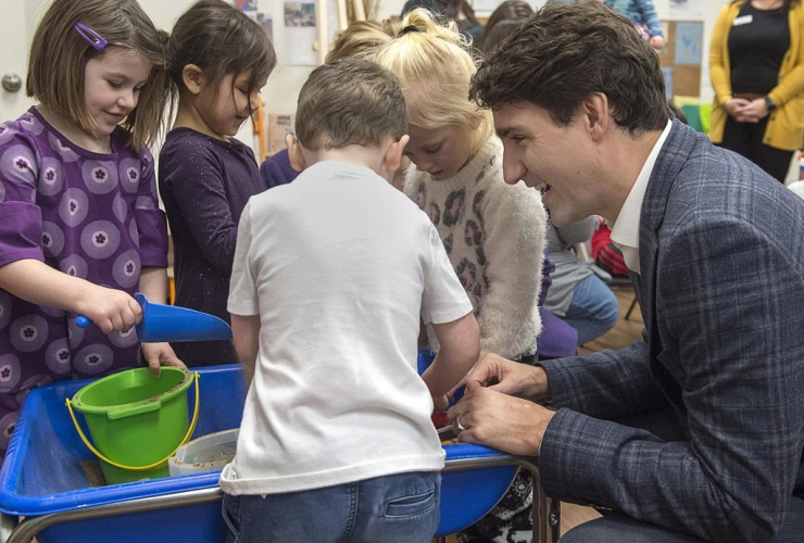 Prime Minister Justin Trudeau,  Origins Natural Learning Childcare Center, Quispamsis,
