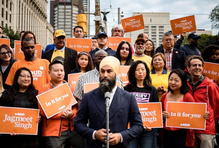 NDP Leader Jagmeet Singh, Toronto,