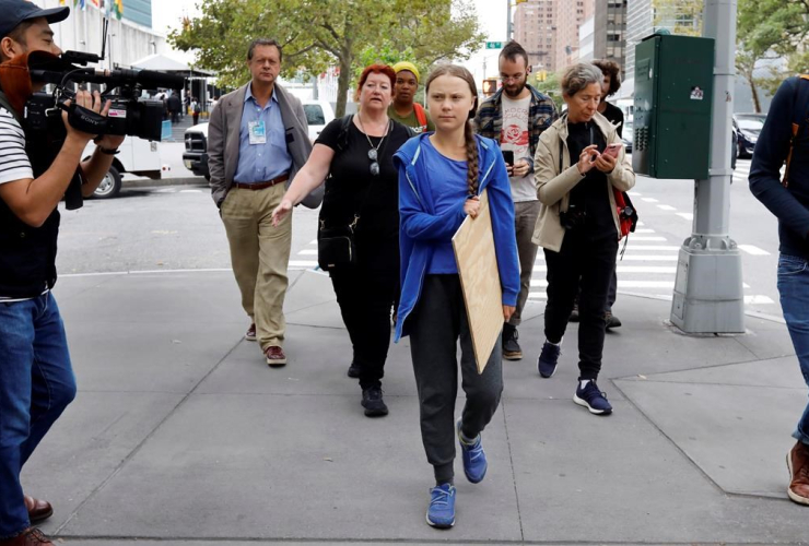 Swedish environmental activist, Greta Thunberg,